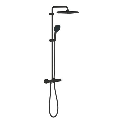  - GROHE-Vitalio Comfort 250 System prysznicowy z termostatem do montażu ściennego czarny mat 266962431 - 266962431 - Łazienki Szydłowski