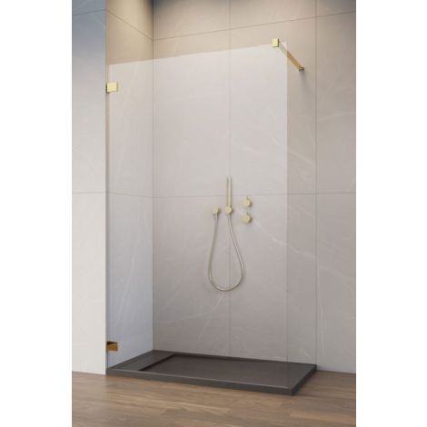 - Radaway Essenza Pro 8 Gold Walk-in szkło transparent Walk-in 140 10121400901 - 1012140-09-01 - Łazienki Szydłowski