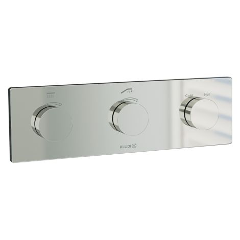 - KLUDI PUSHTRONIC elektroniczny termostat podtynkowy chrom 3830005-00 - 383000500 - Łazienki Szydłowski