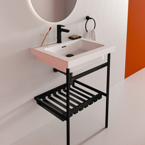  - Ideal Standard Conca stelaż pod umywalkę z półką czarny mat E2531XG - E2531XG - Łazienki Szydłowski