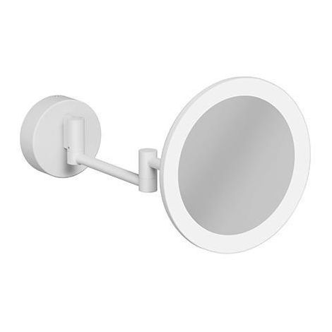  - KLUDI Vela R lusterko kosmetyczne LED biały mat 5899553W - 5899553W - Łazienki Szydłowski
