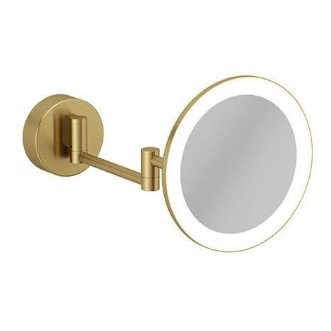  - KLUDI Vera R lusterko kosmetyczne LED złoty szczotkowany 58995N0W - 58995N0W - Łazienki Szydłowski