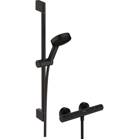  - HANSGROHE Pulsify Select S System prysznicowy 105 3jet Relaxation EcoSmart czarny mat 24272670 - 24272670 - Łazienki Szydłowski