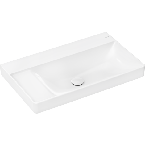  - HANSGROHE Xelu Q Umywalka wpuszczana w blat z półką po lewej stronie 80 x 48 cm biały 61035450 - 61035450 - Łazienki Szydłowski