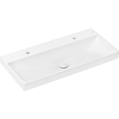  - HANSGROHE Xelu Q Umywalka wpuszczana w blat 100 x 48 cm biały 61040450 - 61040450 - Łazienki Szydłowski