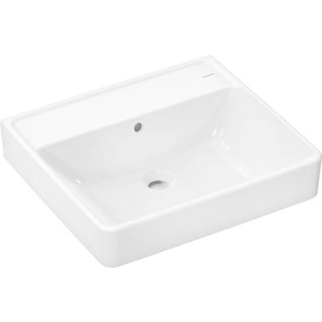  - HANSGROHE Xanuia Q Umywalka wpuszczana w blat 55 x 48 cm biały 60239450 - 60239450 - Łazienki Szydłowski
