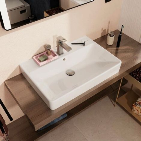 - HANSGROHE Xanuia Q Umywalka wpuszczana w blat 70 x 48 cm biały 60248450 - 60248450 - Łazienki Szydłowski