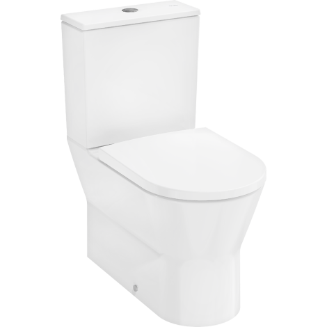 - HANSGROHE EluPura Original S Kompakt WC 640, przyścienna, odpływ poziomy/pionowy, AquaChannel Flush, z deską biała 60205450 - 60205450 - Łazienki Szydłowski