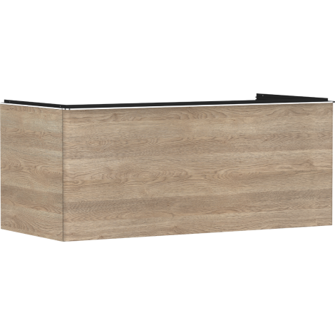  - HANSGROHE Xelu Q Szafka pod szlifowaną umywalkę wpuszczaną w blat z 1 szufladą 118 x 55 cm naturalny dąb 54064000 - 54064000 - Łazienki Szydłowski