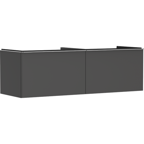 - HANSGROHE Xelu Q Szafka pod szlifowaną umywalkę wpuszczaną w blat z 2 szufladami 156 x 55 cm szary diament matowy 54071000 - 54071000 - Łazienki Szydłowski