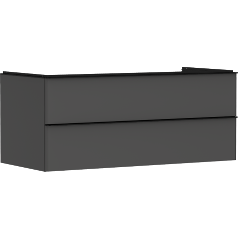  - HANSGROHE Xelu Q Szafka pod umywalkę nablatową z 2 szufladami 118 x 55 cm szary diament matowy 54083670 - 54083670 - Łazienki Szydłowski