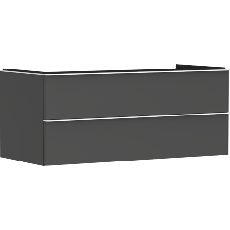  - HANSGROHE Xelu Q Szafka pod umywalkę nablatową z 2 szufladami 118 x 55 cm szary diament matowy 54083700 - 54083700 - Łazienki Szydłowski