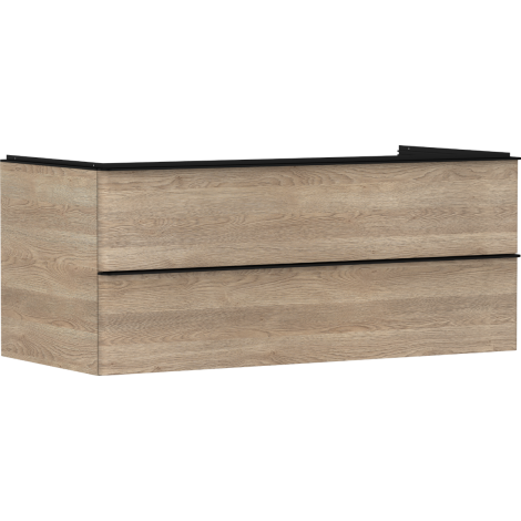  - HANSGROHE Xelu Q Szafka pod umywalkę nablatową z 2 szufladami 118 x 55 cm naturalny dąb 54084670 - 54084670 - Łazienki Szydłowski