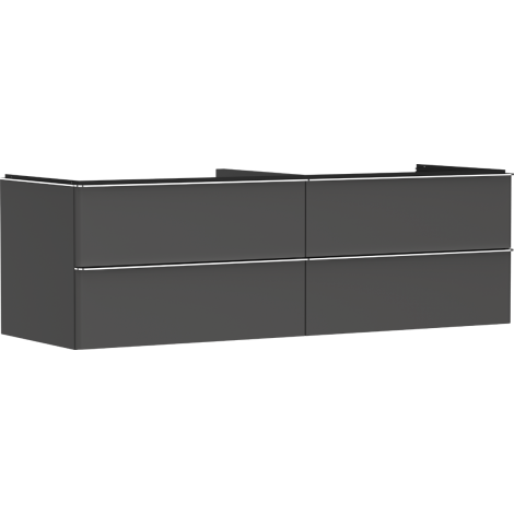  - HANSGROHE Xelu Q Szafka pod umywalkę nablatową z 4 szufladami 156 x 55 cm szary diament matowy 54091000 - 54091000 - Łazienki Szydłowski