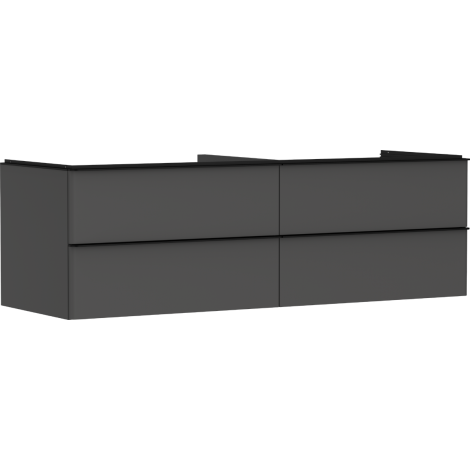  - HANSGROHE Xelu Q Szafka pod umywalkę nablatową z 4 szufladami 156 x 55 cm szary diament matowy 54091670 - 54091670 - Łazienki Szydłowski