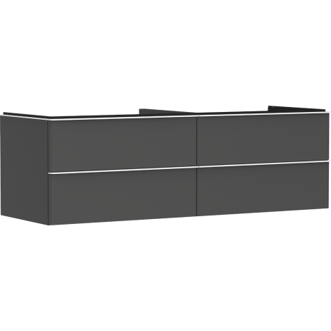  - HANSGROHE Xelu Q Szafka pod umywalkę nablatową z 4 szufladami 156 x 55 cm szary diament matowy 54091700 - 54091700 - Łazienki Szydłowski