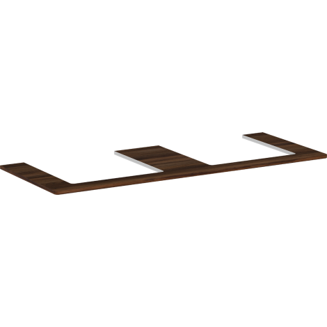 - HANSGROHE Xelu Q Blat 136 x 55cm z wycięciami pod 2 umywalki wpuszczane, szlifowaną 50 x 48cm ciemny orzech 54099630 - 54099630 - Łazienki Szydłowski
