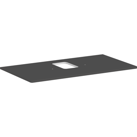  - HANSGROHE Xelu Q Blat 98 x 55cm z wycięciem na środku pod umywalkę nablatową z otworem na baterię szary diament matowy 54121910 - 54121910 - Łazienki Szydłowski