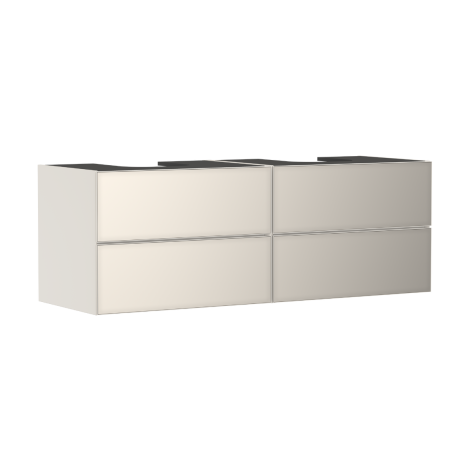  - HANSGROHE Xevolos E Szafka pod 2 szlifowane umywalki wpuszczane w blat z 4 szufladami 157 x 55cm Piaskowy Beż Matowy 54200790 - 54200790 - Łazienki Szydłowski