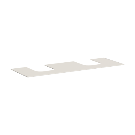 - HANSGROHE Xevolos E Blat 157 x 55cm z wycięciami pod 2 umywalki wpuszczane, szlifowaną 60 x 48cm, piaskowy beż matowy 54211780 - 54211780 - Łazienki Szydłowski