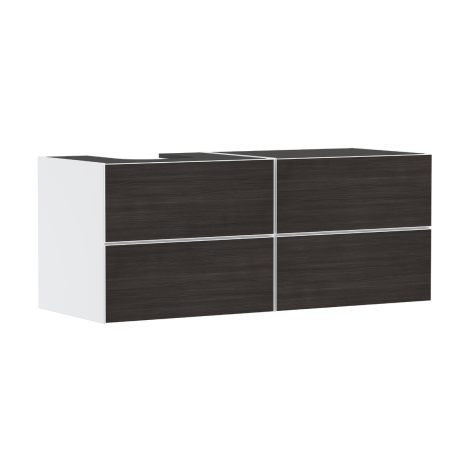 - HANSGROHE Xevolos E Szafka pod szlifowaną umywalkę wpuszczaną w blat po lewej stronie z 4 szufladami 137 x 55cm biały mat 54236730 - 54236730 - Łazienki Szydłowski