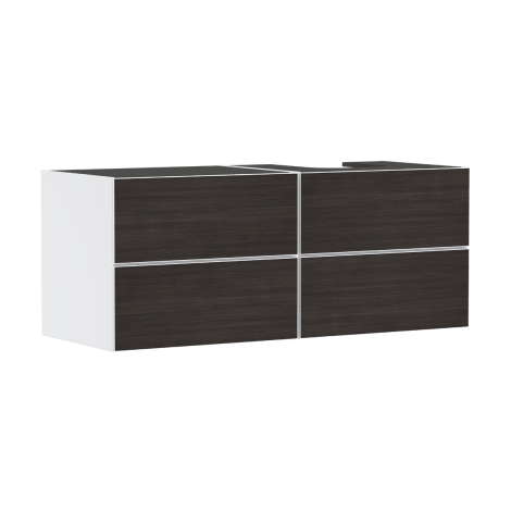  - HANSGROHE Xevolos E Szafka pod szlifowaną umywalkę wpuszczaną w blat po prawej stronie z 4 szufladami 137 x 55cm biały mat 54239730 - 54239730 - Łazienki Szydłowski