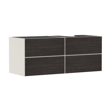  - HANSGROHE Xevolos E Szafka pod szlifowaną umywalkę wpuszczaną w blat po prawej stronie z 4 szufladami 137 x 55cm piaskowy beż matowy 54240730 - 54240730 - Łazienki Szydłowski