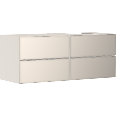  - HANSGROHE Xevolos E Szafka pod szlifowaną umywalkę wpuszczaną w blat po prawej stronie z 4 szufladami 137 x 55 cm, piaskowy beż matowy 54240790 - 54240790 - Łazienki Szydłowski