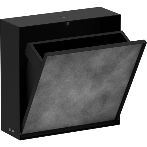 - HANSGROHE XtraStoris Rock Wnęka ścienna z koszem na śmieci i drzwiczkami do wyłożenia płytkami 30 x 30 x 10 cm czarny mat 56089670 - 56089670 - Łazienki Szydłowski