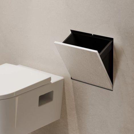 - HANSGROHE XtraStoris Rock Wnęka ścienna z koszem na śmieci i drzwiczkami do wyłożenia płytkami 30 x 30 x 10 cm 56089700 - 56089700 - Łazienki Szydłowski