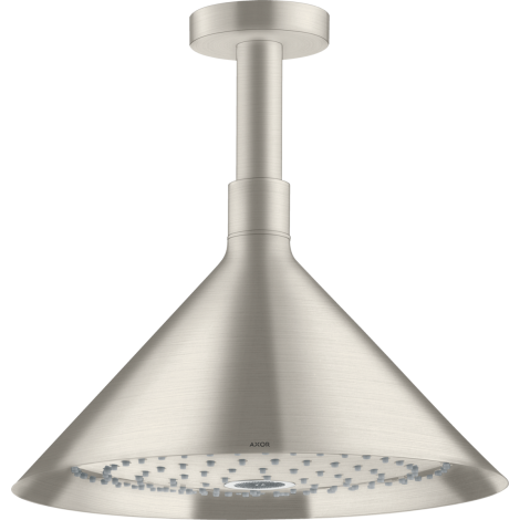  - AXOR Showers/Front Deszczownica prysznicowa 24 cm 2 jet z przyłączem sufitowym stal szlachetna optyczna 26022800 - 26022800 - Łazienki Szydłowski