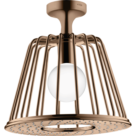  - AXOR LampShower/Nendo LampShower 275 1 jet z przyłączem sufitowym czerwony złoty polerowany 26032300 - 26032300 - Łazienki Szydłowski