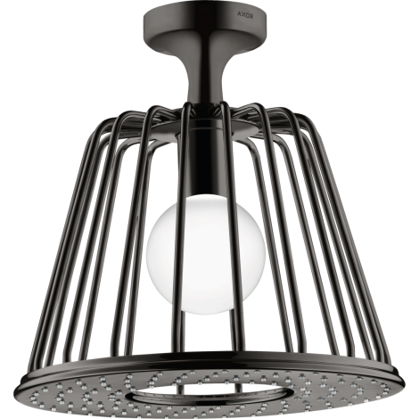  - AXOR LampShower/Nendo LampShower 275 1 jet z przyłączem sufitowym czarny chrom polerowany 26032330 - 26032330 - Łazienki Szydłowski