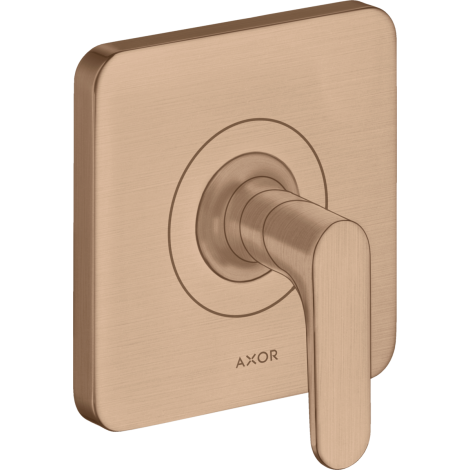  - AXOR Citterio M Zawór odcinający, podtynkowy czerwone złoto szczotkowane 34960310 - 34960310 - Łazienki Szydłowski