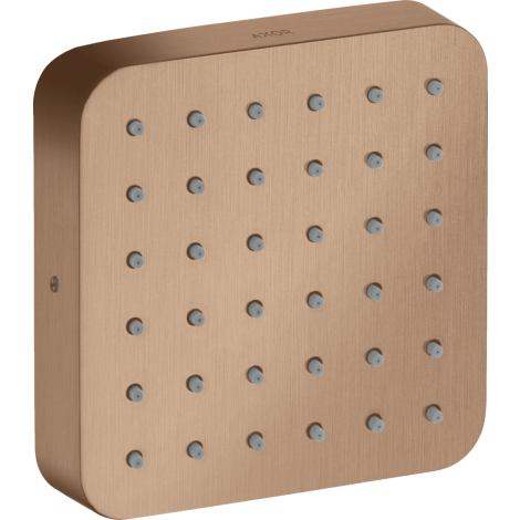 - AXOR Citterio E Moduł prysznicowy 12 x 12 cm, softsquare, podtynkowy czerwone złoto szczotkowane 36822310 - 36822310 - Łazienki Szydłowski