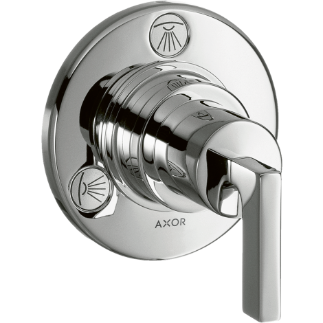  - AXOR Citterio Zawór odcinająco-przełączający Trio/Quattro z uchwytem jednoramiennym, podtynkowy chrom 39920000 - 39920000 - Łazienki Szydłowski