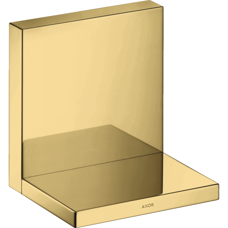  - AXOR ShowerSolutions Półka 12 x 12cm Złoty Optyczny Polerowany 40872990 - 40872990 - Łazienki Szydłowski