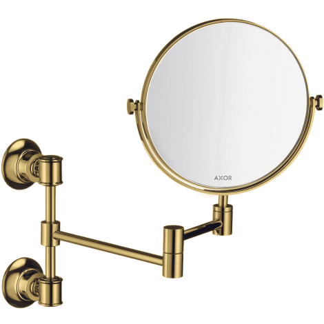 - AXOR Montreux Lusterko kosmetyczne złoty optyczny polerowany 42090990 - 42090990 - Łazienki Szydłowski