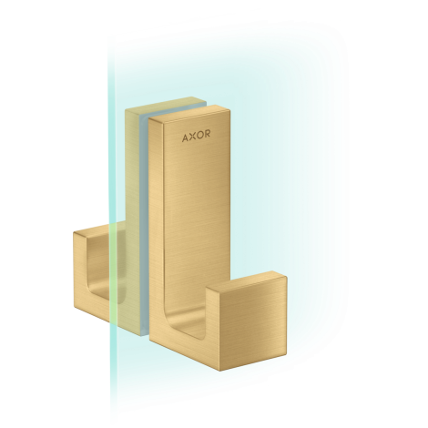 - AXOR Universal Rectangular Uchwyt drzwi prysznicowych złoty optyczny szczotkowany 42639250 - 42639250 - Łazienki Szydłowski