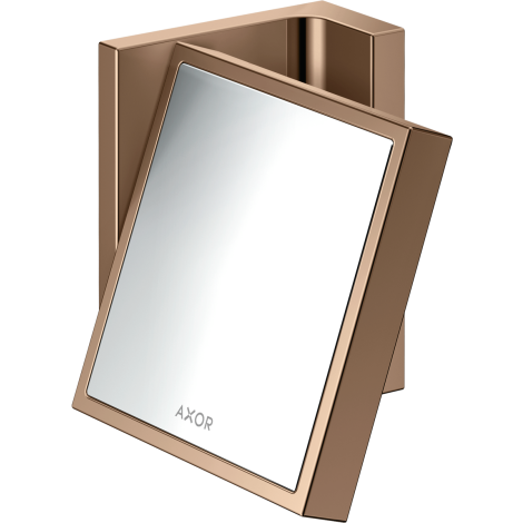 - AXOR Universal Rectangular Lusterko kosmetyczne czerwony złoty polerowany 42649300 - 42649300 - Łazienki Szydłowski