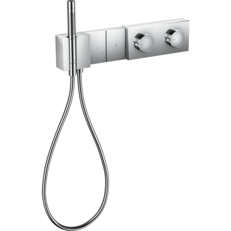 - AXOR Edge Moduł termostatyczny 47 x 10 cm do 2 odbiorników, podtynkowy, szlif diamentowy chrom 46701000 - 46701000 - Łazienki Szydłowski