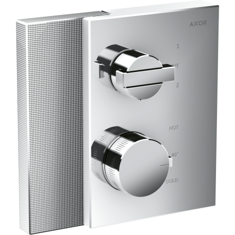- AXOR Edge Bateria termostatyczna z zaworem odcinająco-przełączającym do 2 odbiorników, chrom 46761000 - 46761000 - Łazienki Szydłowski