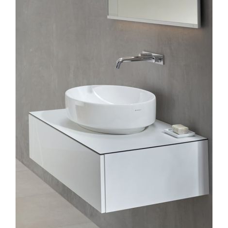 - GEBERIT Variform Umywalka nablatowa, owalna 55 x 40 cm biały połysk 500771002 - 500771002 - Łazienki Szydłowski