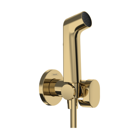 - HANSGROHE słuchawka prysznicowa Bidette 1 jet S EcoSmart dla wody zimnej z uchwytem i wężem prysznicowym 125 cm złoty optyczny polerowany 29230990 - 29230990 - Łazienki Szydłowski