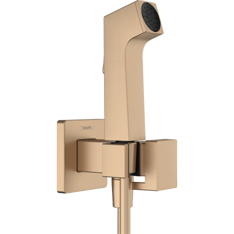 - HANSGROHE słuchawka prysznicowa Bidette 1jet E EcoSmart z mieszaczem, uchwytem i wężem prysznicowym 125 cm brąz szczotkowany 29233140 - 29233140 - Łazienki Szydłowski