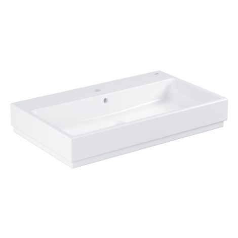 - GROHE-Cube Ceramic Umywalka wisząca 80 x 49 cm biały połysk z powłoką 3946900H - 3946900H - Łazienki Szydłowski