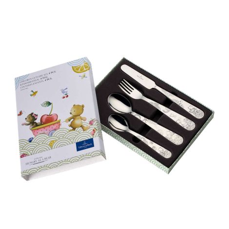 - Villeroy&Boch Kiddy Bears Sztućce dla dzieci 4-częściowy stal nierdzewna 1265312091 - 1265312091 - Łazienki Szydłowski
