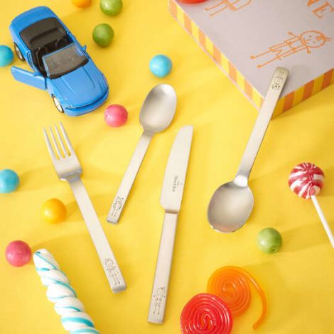 - Villeroy&Boch Kid's Dining Sztućce dla dzieci 4 częsciowe stal nierdzewna 1263922091 - 1263922091 - Łazienki Szydłowski