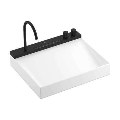  - HANSGROHE Avalegra AquaUnit Umywalka wisząca 58 x 47,5 cm czarny mat 22472670 - 22472670 - Łazienki Szydłowski
