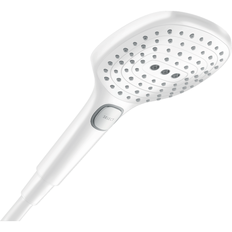  - HANSGROHE Raindance Select E Słuchawka prysznicowa 120 3jet PowderRain EcoSmart biały mat 28728700 - 28728700 - Łazienki Szydłowski